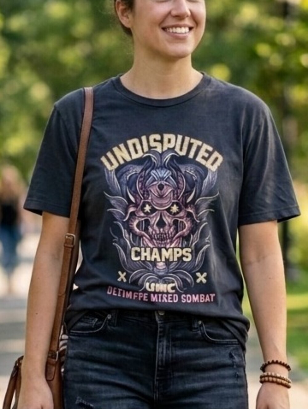 UNDER DISGUISE Undisputed Champs, Ultimate Mixed Combat T-shirt, Size Medium